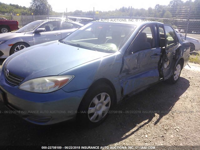 4T1BE32K82U537572 - 2002 TOYOTA CAMRY LE/XLE/SE Mavi foto 2
