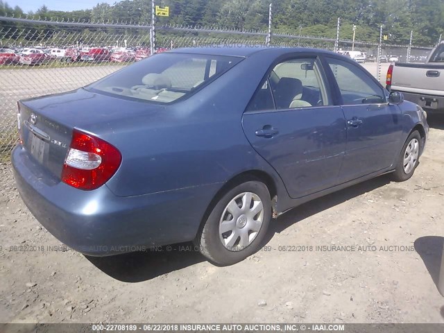 4T1BE32K82U537572 - 2002 TOYOTA CAMRY LE/XLE/SE Mavi foto 4