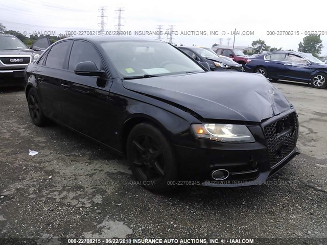 WAULF78KX9N015127 - 2009 AUDI A4 2.0T QUATTRO BLACK photo 1