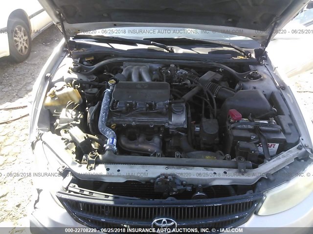 2T1FF28P71C508074 - 2001 TOYOTA CAMRY SOLARA SE/SLE ვერცხლისფერი ფოტო 10