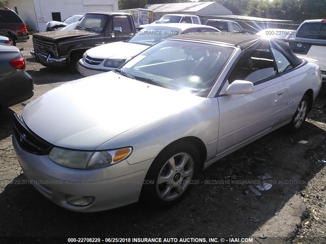 2T1FF28P71C508074 - 2001 TOYOTA CAMRY SOLARA SE/SLE ვერცხლისფერი ფოტო 2