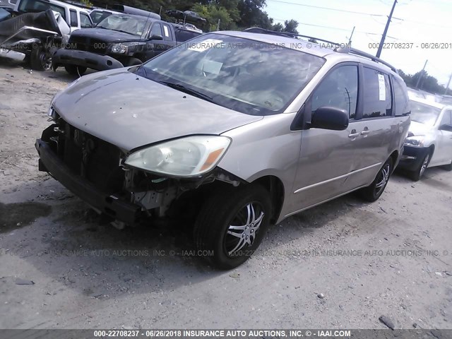 5TDZA23C04S025392 - 2004 TOYOTA SIENNA CE/LE TAN photo 2