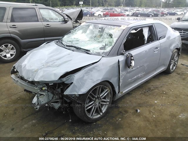 JTKJF5C79C3040677 - 2012 TOYOTA SCION TC 灰色 照片 2