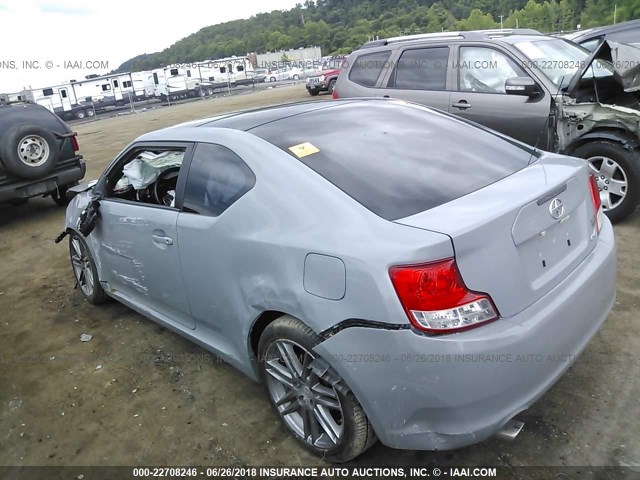 JTKJF5C79C3040677 - 2012 TOYOTA SCION TC 灰色 照片 3