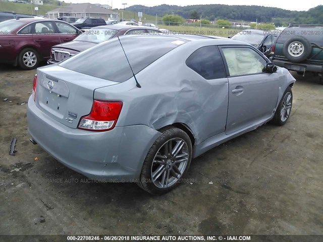 JTKJF5C79C3040677 - 2012 TOYOTA SCION TC 灰色 照片 4