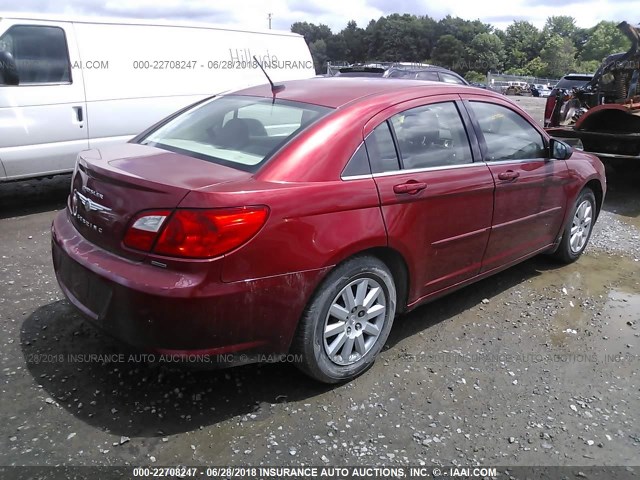 1C3CC4FB3AN146745 - 2010 CHRYSLER SEBRING TOURING RED photo 4