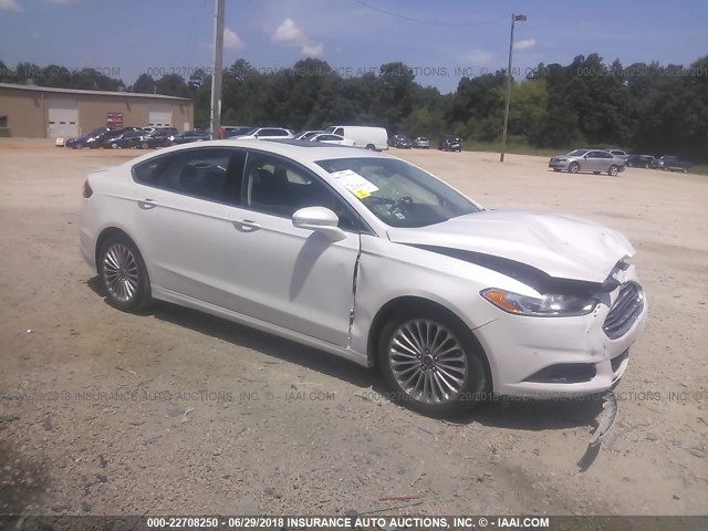 3FA6P0K94DR375063 - 2013 FORD FUSION TITANIUM CREAM photo 1