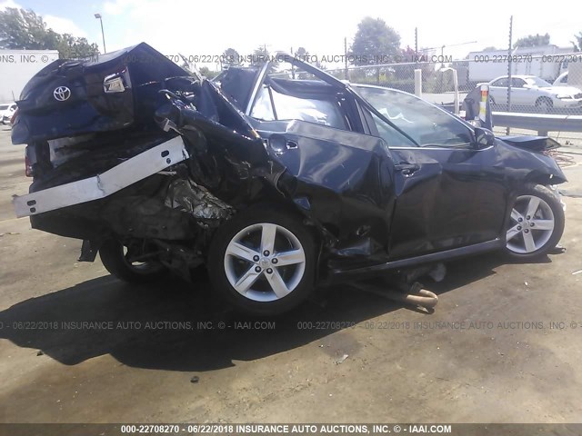 4T1BF1FK5DU672684 - 2013 TOYOTA CAMRY L/SE/LE/XLE 黑色 照片 4