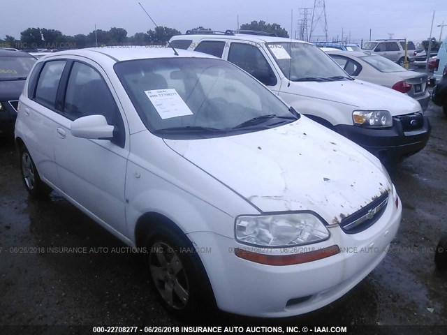 KL1TD66618B166955 - 2008 CHEVROLET AVEO LS WHITE photo 1