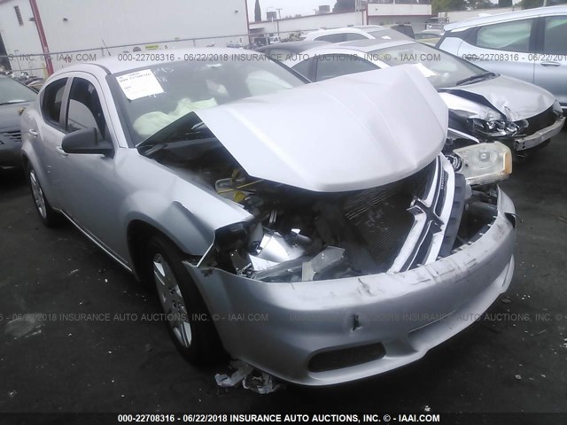 1B3BD4FB1BN543765 - 2011 DODGE AVENGER EXPRESS 银色 照片 1