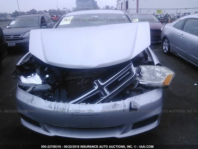 1B3BD4FB1BN543765 - 2011 DODGE AVENGER EXPRESS 银色 照片 6