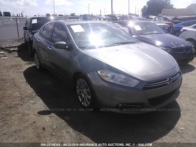 1C3CDFCH8DD156957 - 2013 DODGE DART LIMITED/R/T GRAY photo 1