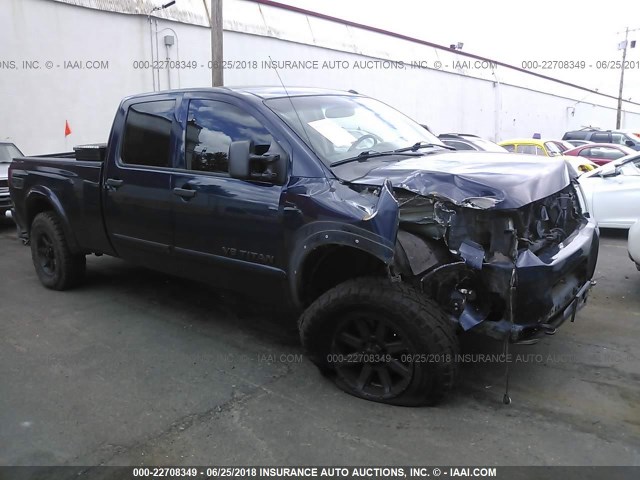 1N6AA07F88N339385 - 2008 NISSAN TITAN XE/SE/LE/PRO-4X BLUE photo 1