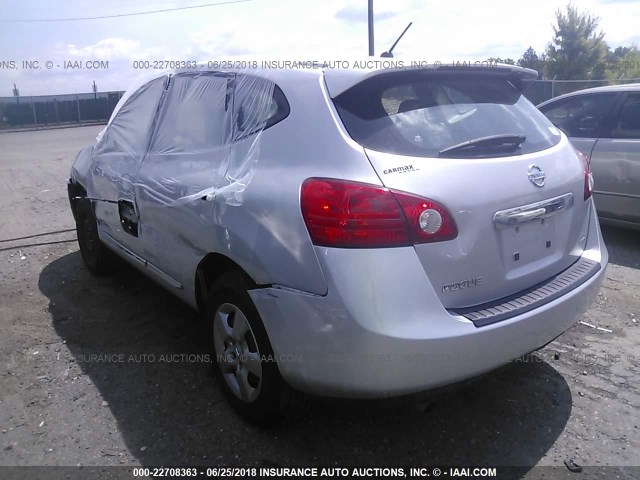 JN8AS5MV2BW672003 - 2011 NISSAN ROGUE S/SV/KROM SILVER photo 3