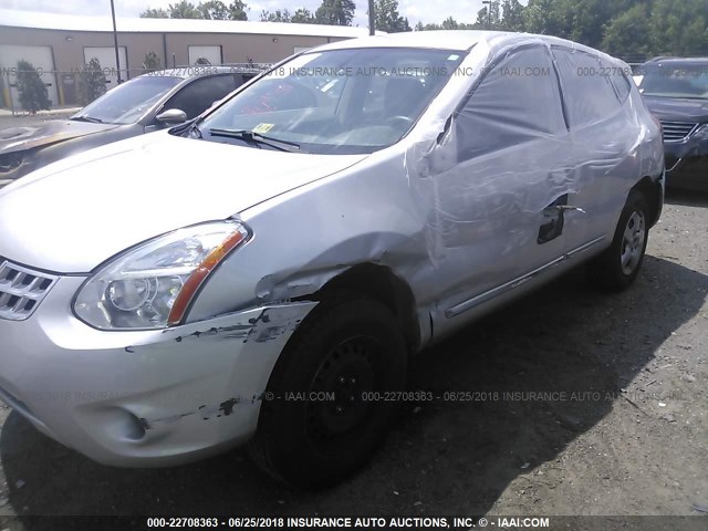 JN8AS5MV2BW672003 - 2011 NISSAN ROGUE S/SV/KROM SILVER photo 6