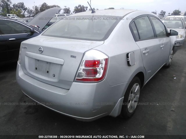 3N1AB61E99L658124 - 2009 NISSAN SENTRA 2.0/2.0S/2.0SL SILVER photo 4