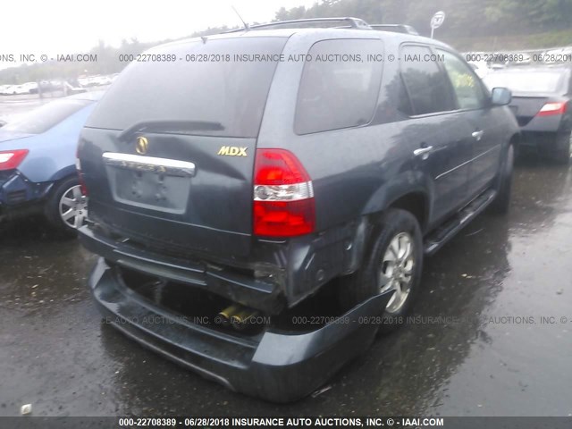 2HNYD18833H551119 - 2003 ACURA MDX TOURING GRAY photo 4