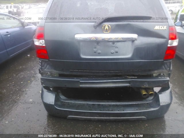 2HNYD18833H551119 - 2003 ACURA MDX TOURING GRAY photo 6