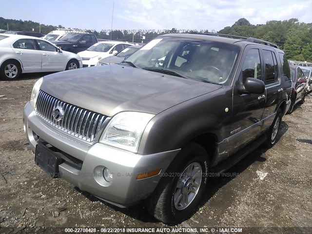 4M2DU66W32UJ16383 - 2002 MERCURY MOUNTAINEER  TAN photo 2