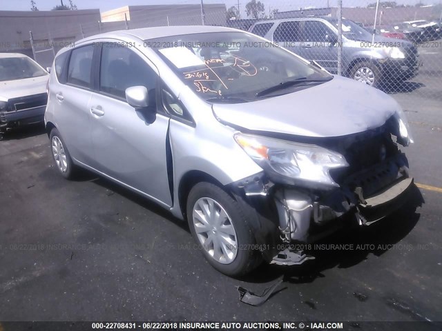 3N1CE2CP2FL419047 - 2015 NISSAN VERSA NOTE S/S PLUS/SV/SL/SR SILVER photo 1