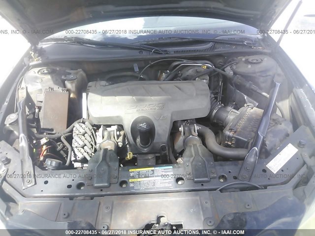 2G2WP552961238931 - 2006 PONTIAC GRAND PRIX BLACK photo 10