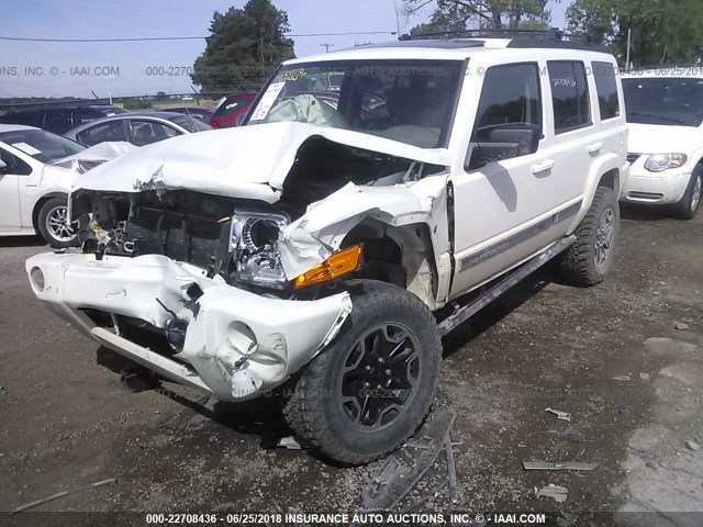 1J8HG48K59C541836 - 2009 JEEP COMMANDER SPORT WHITE photo 2