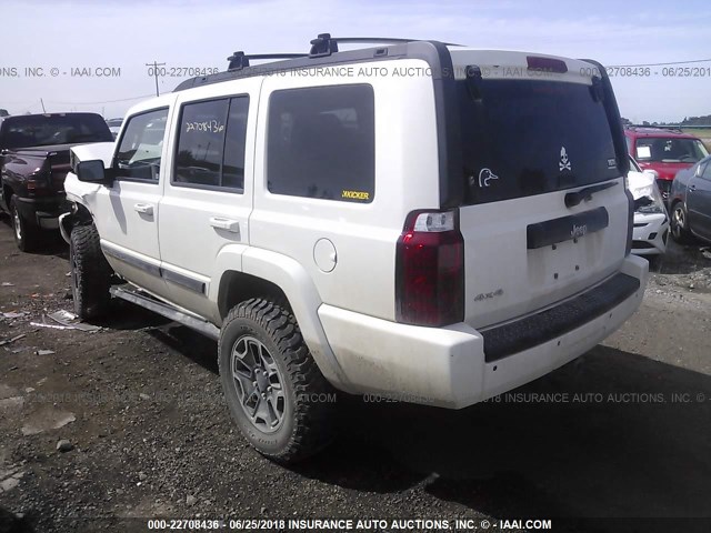 1J8HG48K59C541836 - 2009 JEEP COMMANDER SPORT WHITE photo 3