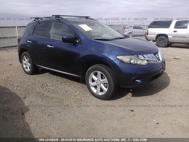 JN8AZ18W99W108432 - 2009 NISSAN MURANO S/SL/LE Dark Blue photo 1