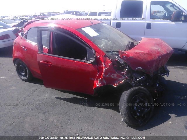 JM1DE1KZ3E0179713 - 2014 MAZDA MAZDA2 SPORT RED photo 1