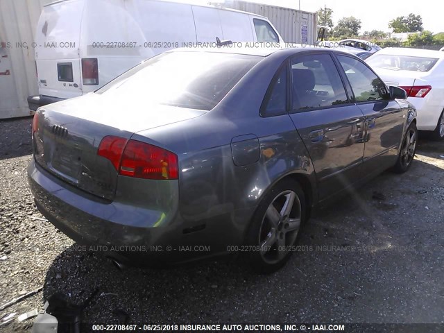 WAUDF78EX5A556646 - 2005 AUDI A4 2.0T QUATTRO GREEN photo 4