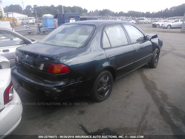 2T1BR12E5XC229318 - 1999 TOYOTA COROLLA VE/CE/LE GREEN photo 4