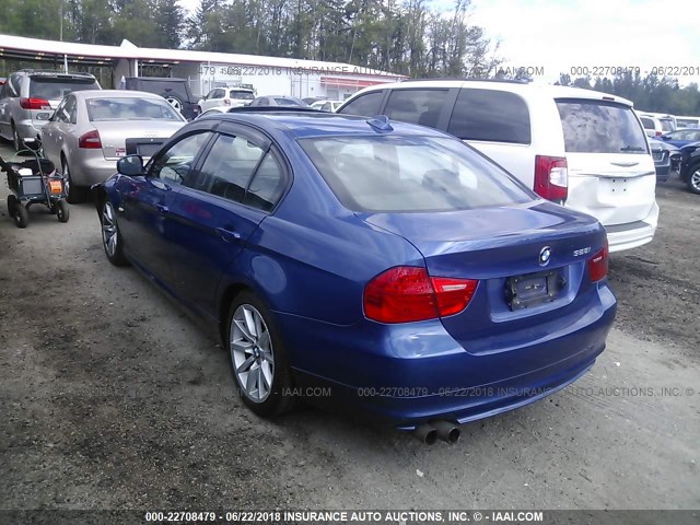 WBAPH53529A437028 - 2009 BMW 328 I SULEV BLUE photo 3