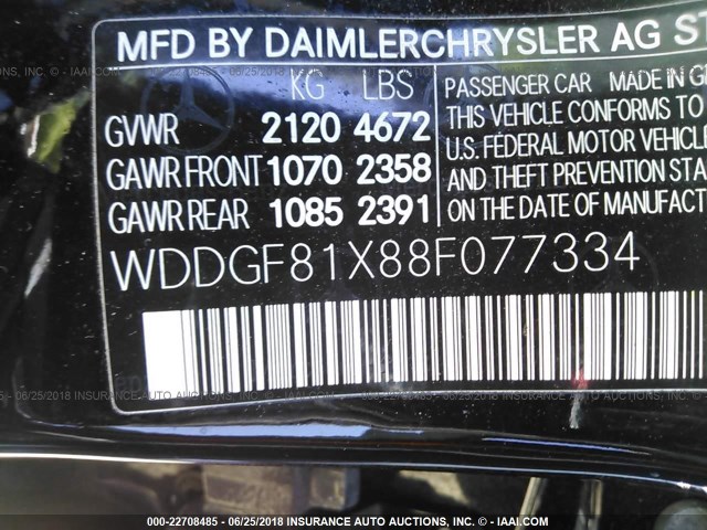 WDDGF81X88F077334 - 2008 MERCEDES-BENZ C 300 4MATIC BLACK photo 9