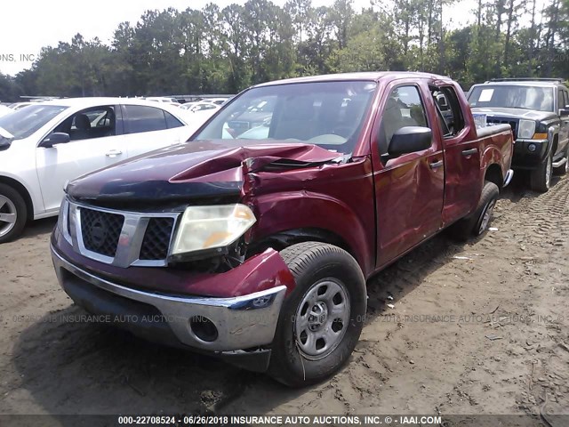 1N6AD07U68C403568 - 2008 NISSAN FRONTIER CREW CAB LE/SE/OFF ROAD RED photo 2