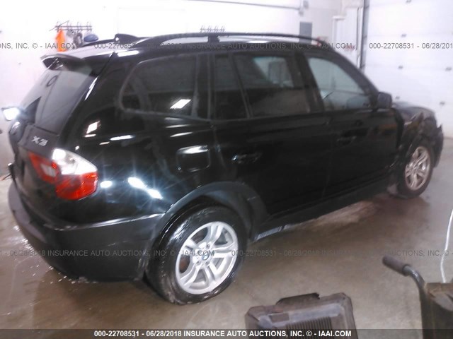 WBXPA93444WA63514 - 2004 BMW X3 3.0I BLACK photo 4