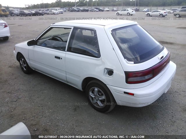 JM1BG232XR0805076 - 1994 MAZDA 323 WHITE photo 3