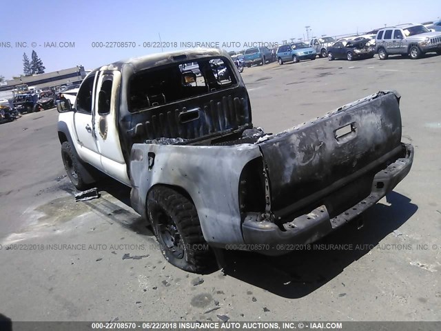 5TEUU4EN7AZ718180 - 2010 TOYOTA TACOMA ACCESS CAB Biały zdjęcie 3