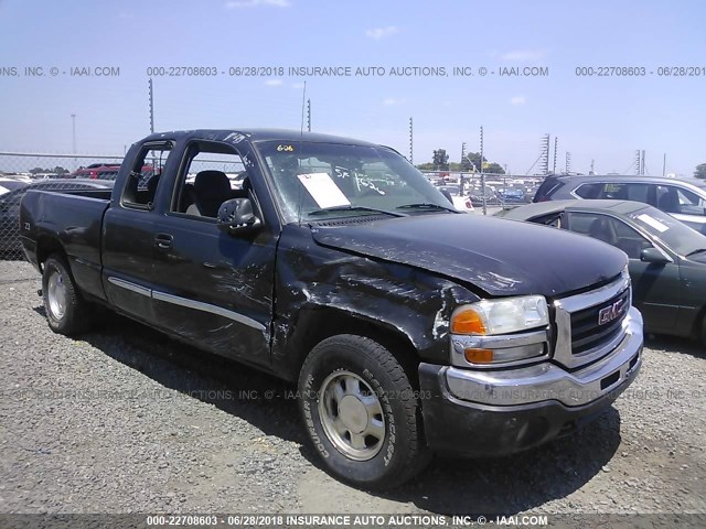 1GTEK19T73E152206 - 2003 GMC NEW SIERRA K1500 BLACK photo 6