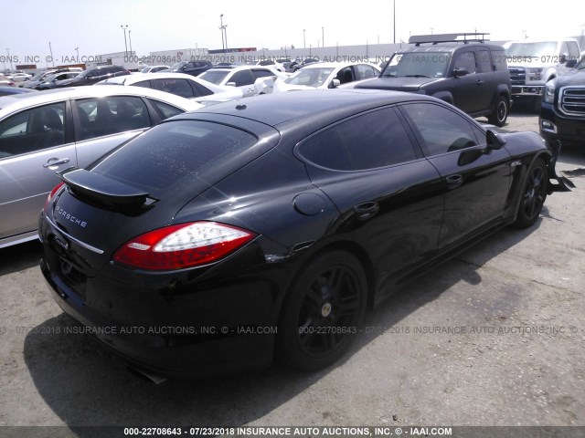 WP0AA2A75BL019833 - 2011 PORSCHE PANAMERA 2/4 BLACK photo 4