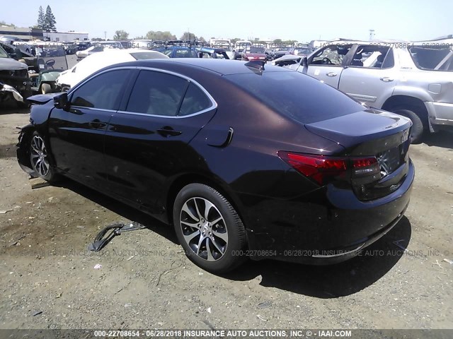 19UUB1F39GA001124 - 2016 ACURA TLX BROWN photo 3