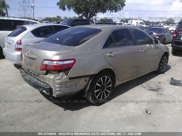 4T1BE46K77U085539 - 2007 TOYOTA CAMRY NEW GENERAT CE/LE/XLE/SE TAN photo 4