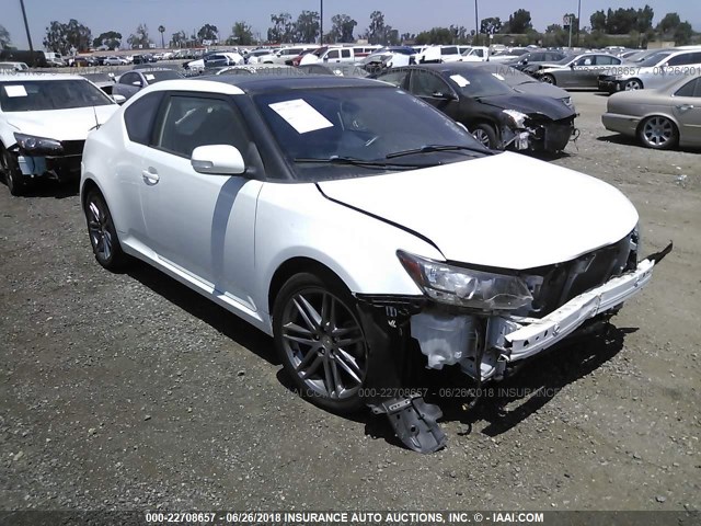 JTKJF5C71C3035876 - 2012 TOYOTA SCION TC WHITE photo 1