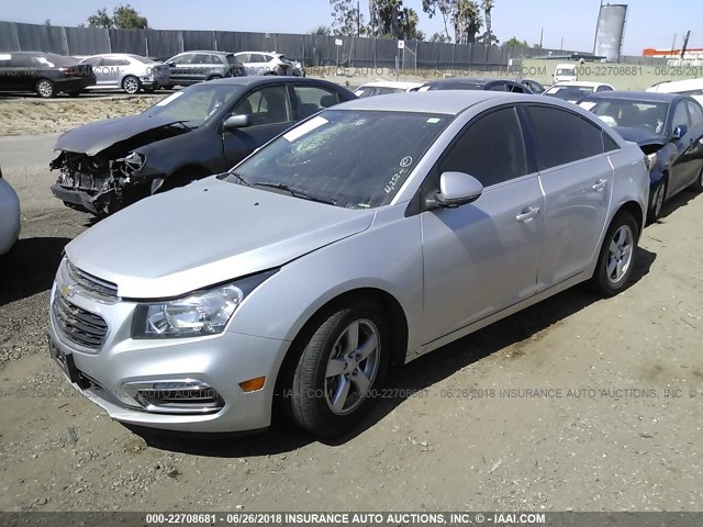 1G1PE5SB1G7147109 - 2016 CHEVROLET CRUZE LIMITED LT SILVER photo 2