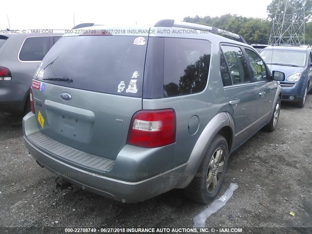 1FMZK02186GA09709 - 2006 FORD FREESTYLE SEL GREEN photo 4