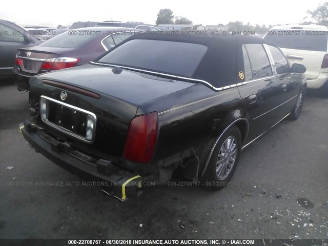 1G6KE54Y74U217876 - 2004 CADILLAC DEVILLE DHS BLACK photo 4