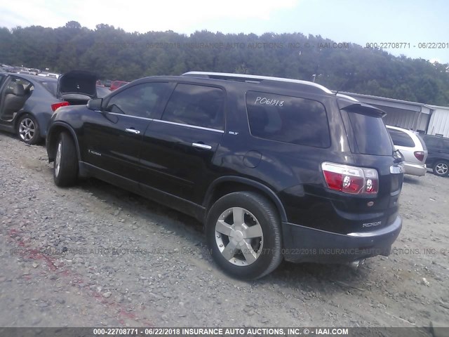 1GKER23778J192530 - 2008 GMC ACADIA SLT-1 BLACK photo 3