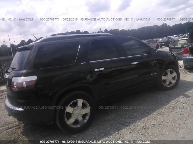 1GKER23778J192530 - 2008 GMC ACADIA SLT-1 BLACK photo 4