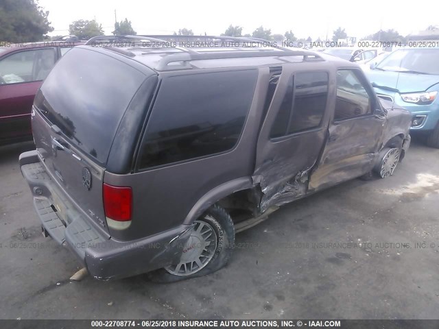 1GKDT13W9W2501646 - 1998 GMC JIMMY Brązowy zdjęcie 4