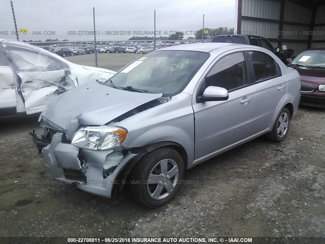 KL1TD5DE9AB106190 - 2010 CHEVROLET AVEO LS/LT SILVER photo 2