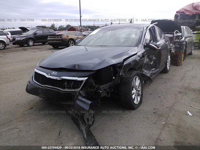 KNAGN4A73B5054625 - 2011 KIA OPTIMA EX/SX BLACK photo 2